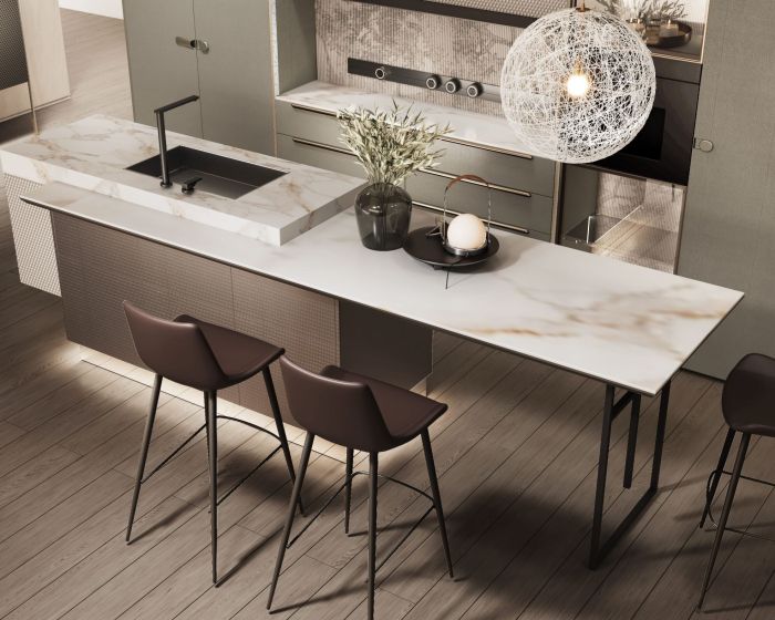 Alice Modern Minimalist Utopian Style Kitchen Cabinet